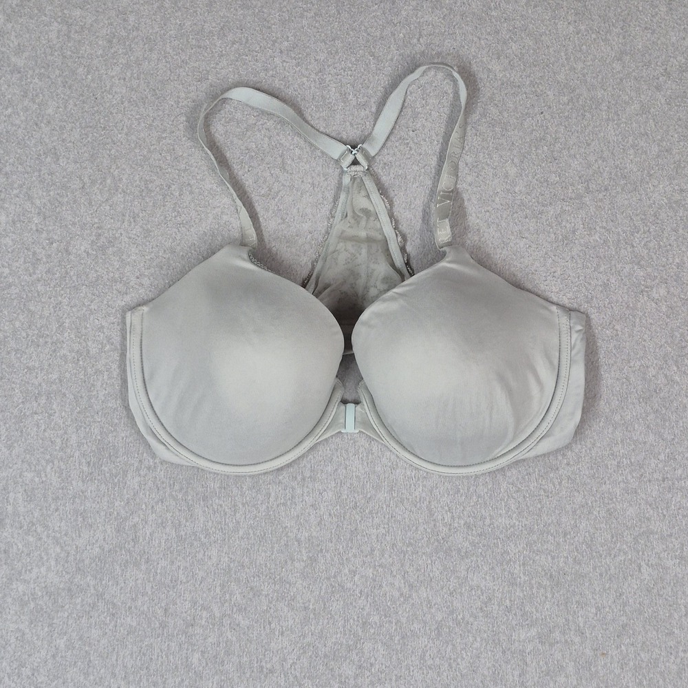 Victoria's Secret Women Bra 36DDD Light Blue Body By Front Closure READ
